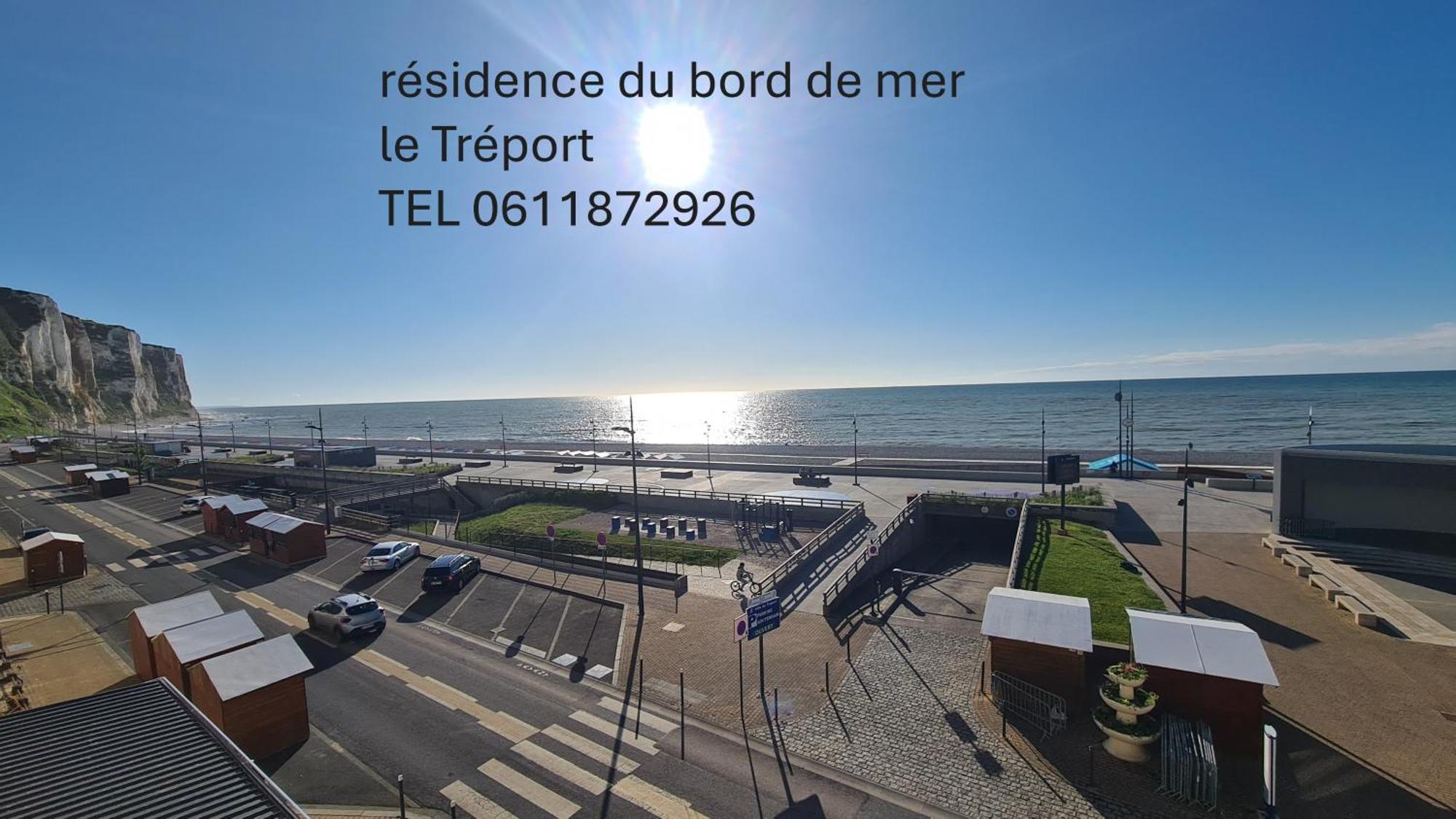 Residence Du Bord De Mer 9 Appartements Avec Une Vraie Vue Mer Le Tréport Exterior photo